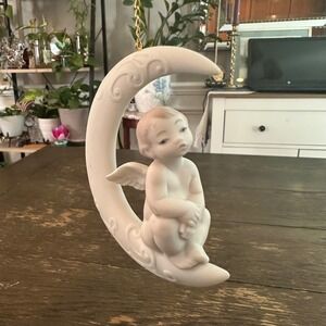 Lladró "A Wish for a Dream" Porcelain Christmas Hanging Ornament Matte Bisque